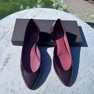 Bottega Veneta Dark Purple Flats